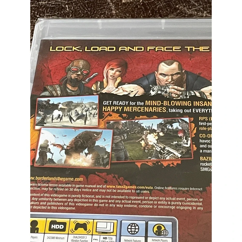 Borderlands Game for PlayStation 3 PS3 Blu Ray Disc Brand New Sealed Pal Release